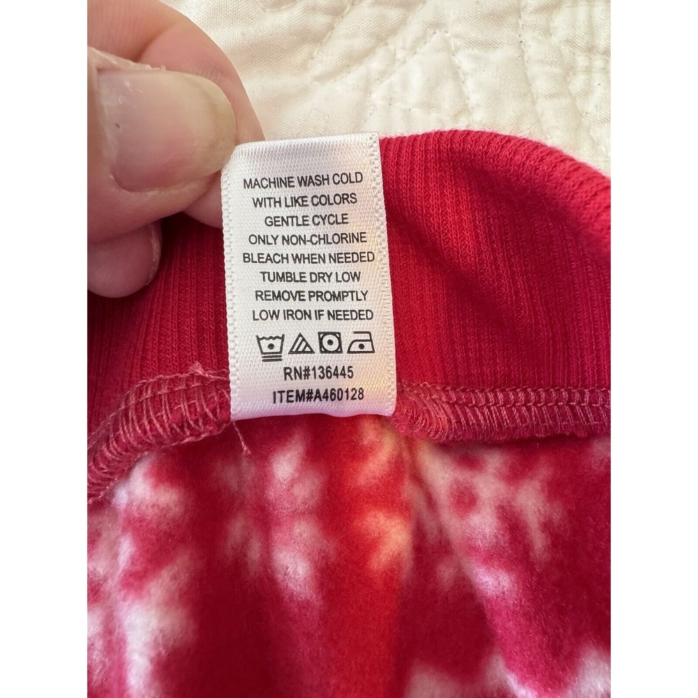 Hanes Comfort sleep Pajamas Reg. Size MEDIUM NWT HOLIDAY SNOWFLAKE PRINT - Picture 6 of 7